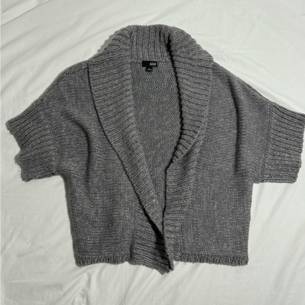 Grey With Silver Shimmer Sweater Size L